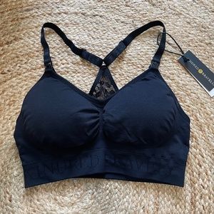 NEW, Kindred Braverly | Simply Sublime Lace Racerback Nursing Bra, Medium M - bl